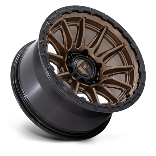 Fuel 1PC FC866 Piston 20x10 Wheel, 6x5.5 Bolt Pattern, -18 Offset, Matte Bronze with Gloss Black Lip