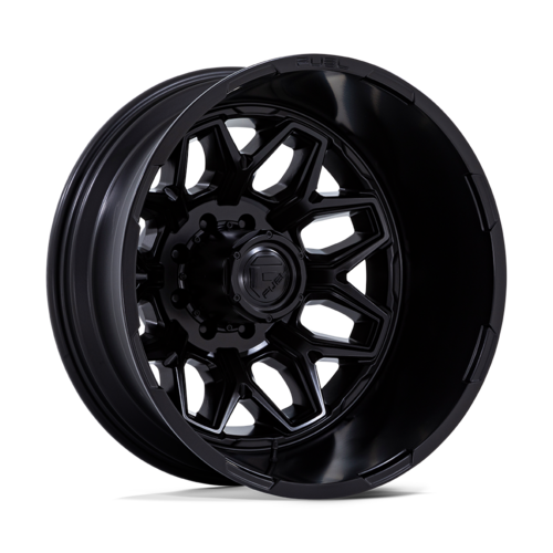 Fuel 1PC D871 Flux Dually 20-Inch Blackout Wheel, 8.25-Inch Width, 8x200 Bolt Pattern