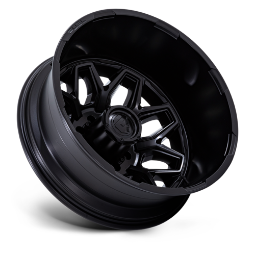 Fuel 1PC D871 Flux Dually 20-Inch Blackout Wheel, 8x200 Bolt Pattern, -227 Offset