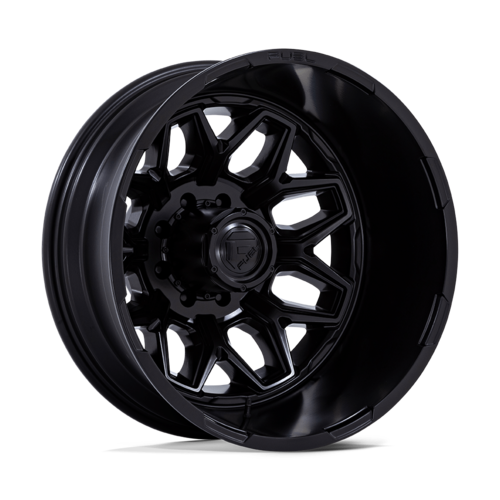 Fuel 1PC D871 Flux Dually 22-Inch Blackout Wheel, 8x210 Bolt Pattern, -227 Offset