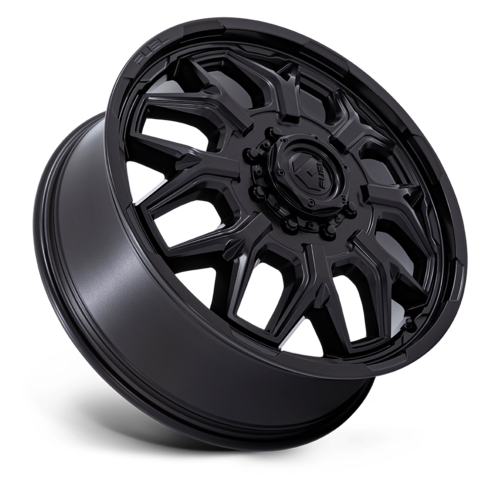 Fuel 1PC D871 Flux Dually 22-Inch Blackout Wheel, 8x200 Bolt Pattern, +104 Offset