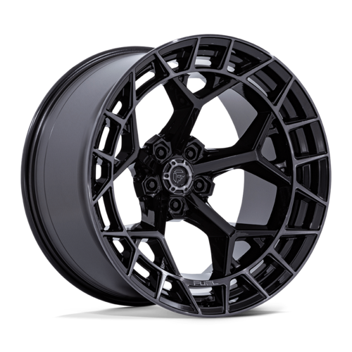 Fuel 1PC FC873 Charger 20x10 Gloss Black Wheel with Brushed Dark Tint, 5x5 Bolt Pattern