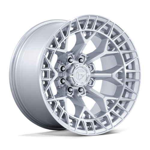 Fuel 1PC FC873 Charger 20-Inch Gloss Silver Machined Face Wheel, 8x180 Bolt Pattern, +1 Offset