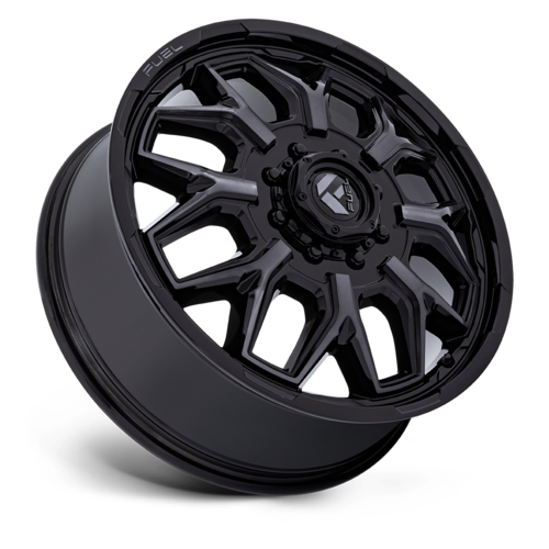 Fuel 1PC D875 Flux Dually 20x8.25 Wheel, 8x210 Bolt Pattern, +104 Offset, Gloss Black