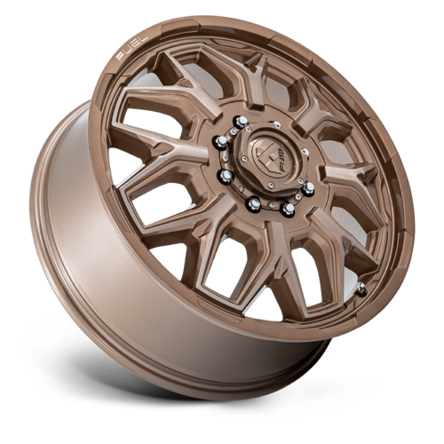 Fuel 1PC D876 Flux Dually 22x8.25 Wheel, 8x200 Bolt Pattern, +104 Offset, Platinum Bronze