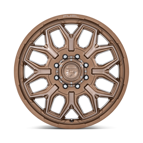 Fuel 1PC D876 Flux Dually 22x8.25 Wheel, 8x200 Bolt Pattern, +104 Offset, Platinum Bronze