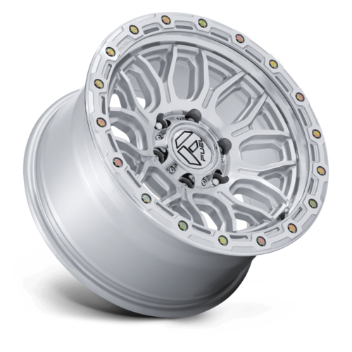 Fuel 1PC FC881 Surge 20x9 Gloss Silver Wheel with Machined Face, 6x5.5 Bolt Pattern, +20 Offset