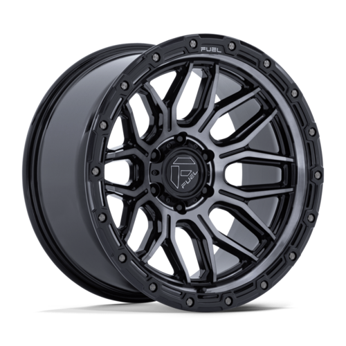 Fuel 1PC FC881 Surge 20x10 Wheel, 6x135 Bolt Pattern, -18 Offset, Gloss Black Machined with Gray Tint