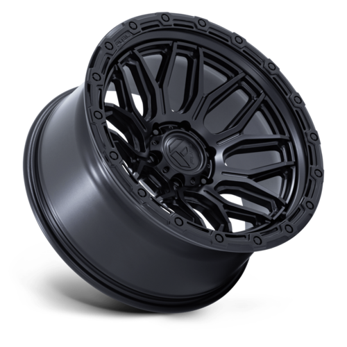 Fuel 1PC FC881 Surge 17x9 Wheel, 6x5.5 Bolt Pattern, -12 Offset, Matte Black with Gloss Black Lip