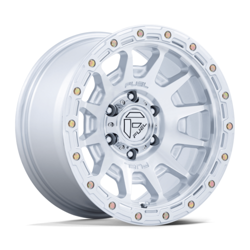 Fuel 1PC FC884 Fortress 17x8.5 Wheel, 6x5.5 Bolt Pattern, Gloss Silver with Machined Face
