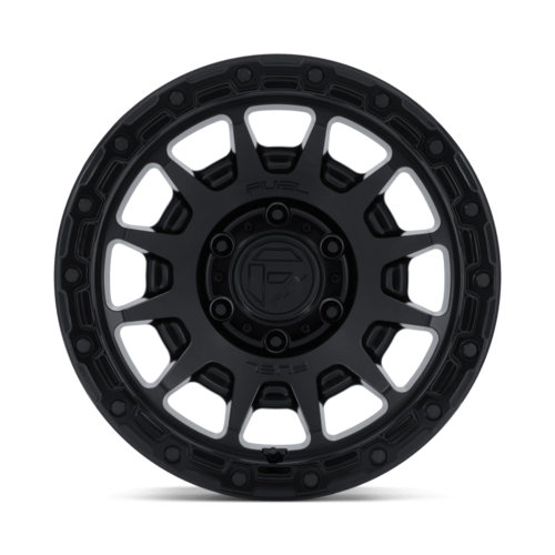 Fuel 1PC FC884 Fortress 18x9 Wheel, 6x135 Bolt Pattern, +20 Offset, Matte Black with Gloss Black Lip