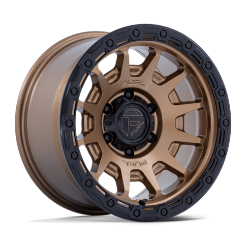Fuel 1PC FC884 Fortress 18-Inch Matte Bronze Wheel with Gloss Black Lip, 6x135 Bolt Pattern