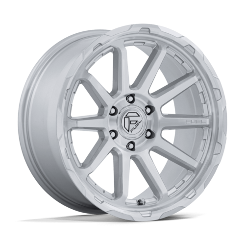Fuel 1PC FC887 Circuit 17x9 6x5.5 Gloss Silver Wheel with Machined Face