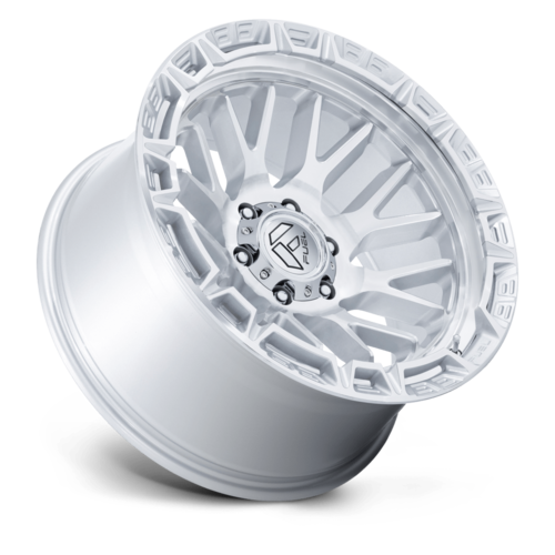 Fuel 1PC FC890 Rail 17x9 Wheel, 6x5.5 Bolt Pattern, -12 Offset, Gloss Silver Machined Face
