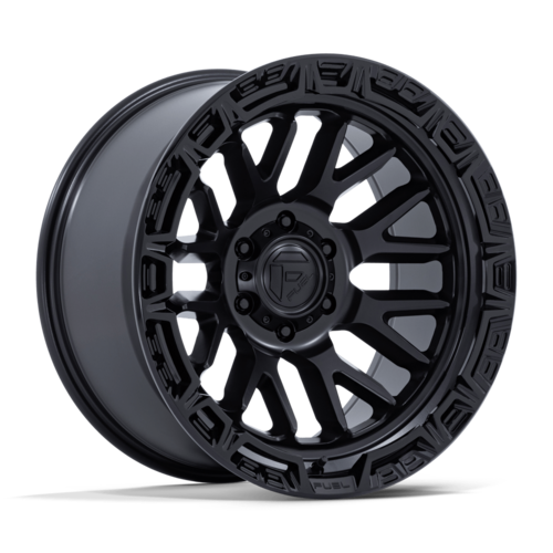 Fuel 1PC FC890 Rail 17x9 Wheel, 5x127 Bolt Pattern, -12mm Offset, Matte Black with Gloss Black Lip