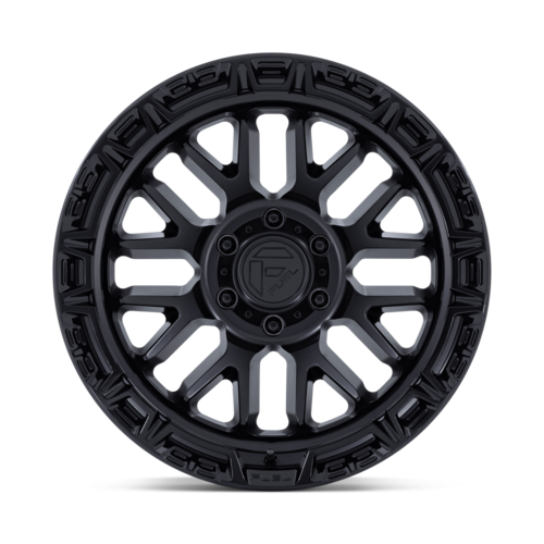 Fuel 1PC FC890 Rail 20x9 Matte Black Wheel with Gloss Black Lip, 5x127 Bolt Pattern