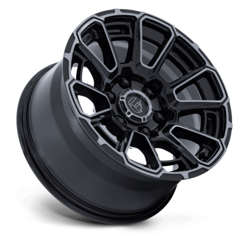 Fuel 1PC FC910 Foxhound 17x9 Gloss Black Dark Tinted Clear Wheel, 6x5.5 Bolt Pattern, +1 Offset