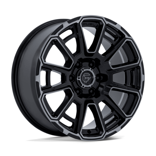 Fuel 1PC FC910 Foxhound Gloss Black Dark Tinted Clear 6-Lug Wheel