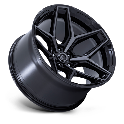 Fuel 1PC Flux 20x10 Wheel, 5x5 Bolt Pattern, -18 Offset, Gloss Black Brushed Face with Gray Tint