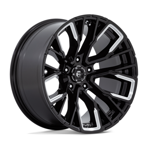 Fuel 1PC D849 Rebar 20x10 Gloss Black Milled Wheel, 5x127 Bolt Pattern, -18 Offset