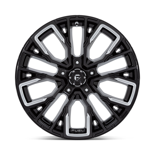Fuel 1PC D849 Rebar 20x10 Gloss Black Milled Wheel, 5x127 Bolt Pattern, -18 Offset