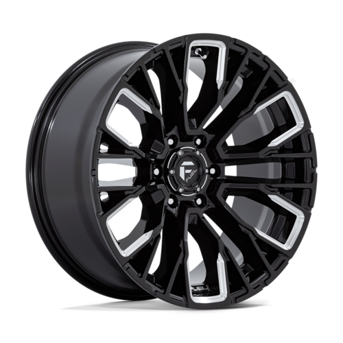 Fuel 1PC D849 Rebar 20x9 Gloss Black Milled Wheel, 6x139.7 Bolt Pattern, +1 Offset
