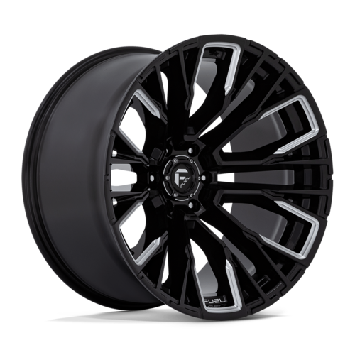 Fuel 1PC D849 Rebar 22x12 Gloss Black Milled Wheel, 6x135 Bolt Pattern