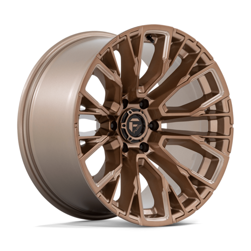 Fuel 1PC D850 Rebar 20x9-Inch Wheel, 6x5.5 Bolt Pattern, +1 Offset, Platinum Bronze Milled