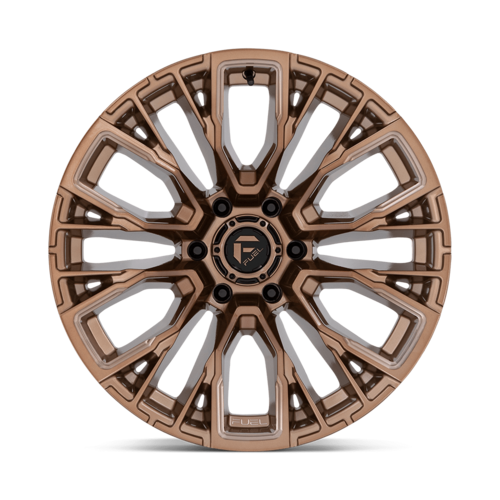 Fuel 1PC D850 Rebar 20x9-Inch Wheel, 6x5.5 Bolt Pattern, +1 Offset, Platinum Bronze Milled