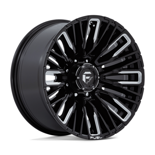 Fuel 1PC D849 Rebar 20x10 Gloss Black Milled Wheel, 8x180 Bolt Pattern, -18 Offset