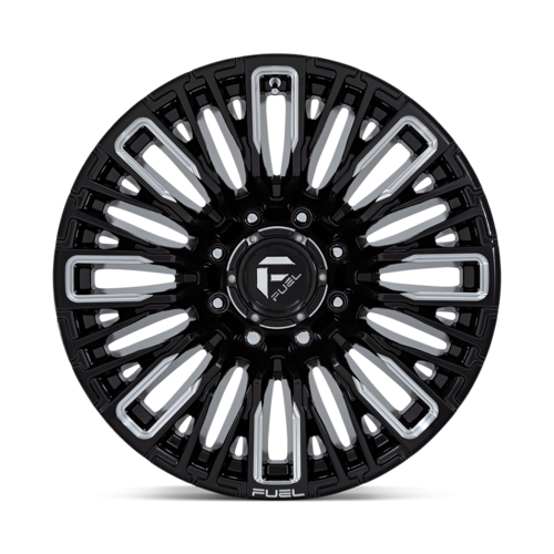 Fuel 1PC D849 Rebar 20x10 8x170 Gloss Black Milled Wheel