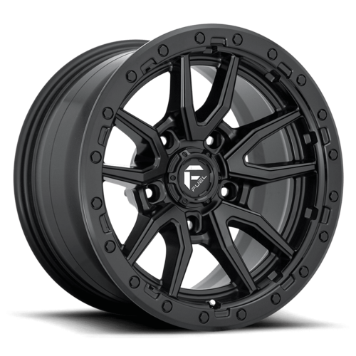 Fuel 1PC D679 Rebel 17x9 Matte Black Wheel, 5x127 Bolt Pattern, +1 Offset