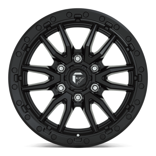 Fuel 1PC D679 Rebel 16x8 Matte Black Wheel, 6x5.5 Bolt Pattern, +1 Offset