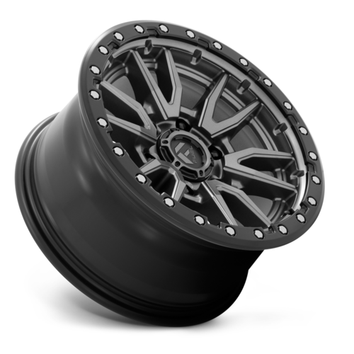 Fuel 1PC D680 Rebel 20x9 Wheel, 5x150 Bolt Pattern, +20 Offset, Matte Gunmetal Black Bead Ring