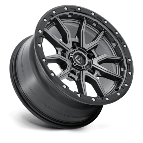Fuel 1PC D680 Rebel 18x9 Wheel, 5x150 Bolt Pattern, +20 Offset, Matte Gunmetal Black Bead Ring