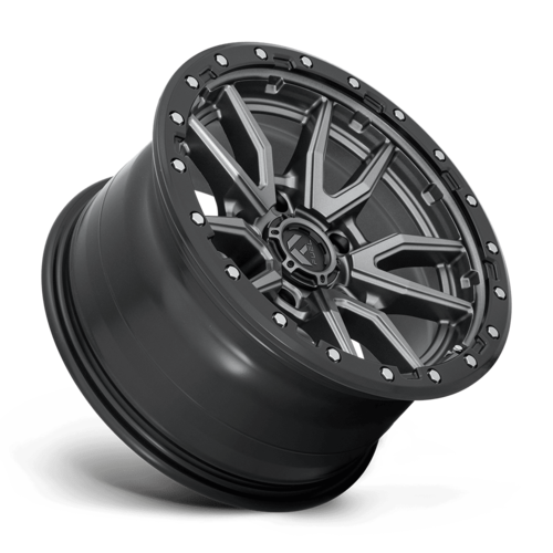 Fuel 1PC D680 Rebel 18x9 Wheel, 5x127 Bolt Pattern, -12 Offset, Matte Gunmetal Black Bead Ring