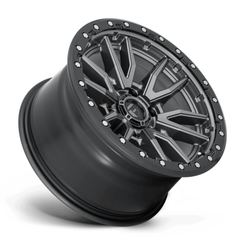 Fuel 1PC D680 Rebel 18x9 Wheel, 6x5.5 Bolt Pattern, -12 Offset, Matte Gunmetal Black Bead Ring