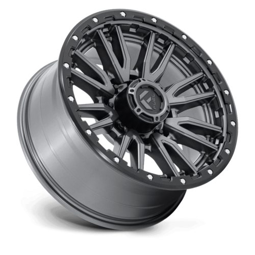 Fuel 1PC D680 Rebel 20x9 8x6.5 Matte Gunmetal Black Bead Ring Wheel