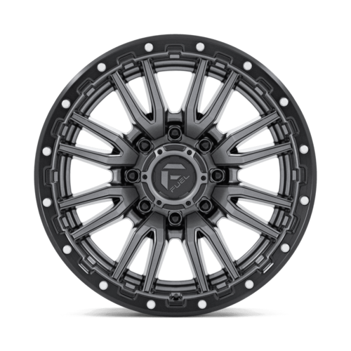 Fuel 1PC D680 Rebel 20x9 8x6.5 Matte Gunmetal Black Bead Ring Wheel