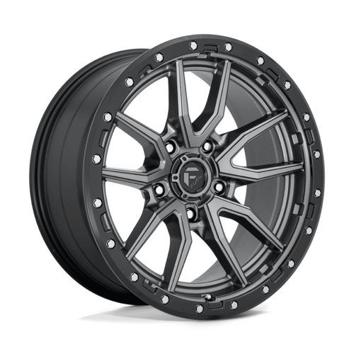 Fuel 1PC D680 Rebel 20x9 Wheel, 5x5.5 Bolt Pattern, +1 Offset, Matte Gunmetal Black Bead Ring