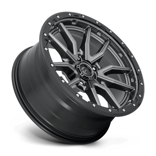 Fuel 1PC D680 Rebel 20x9 Wheel, 5x127 Bolt Pattern, +1 Offset, Matte Gunmetal Black Bead Ring