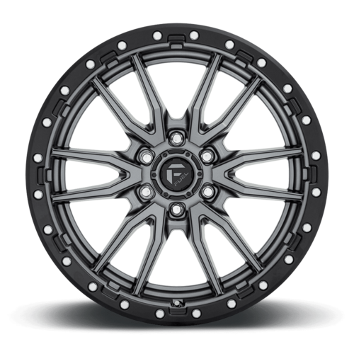 Fuel 1PC D680 Rebel 20x9 Matte Gunmetal Black Bead Ring Wheel, 6x135, +20 Offset