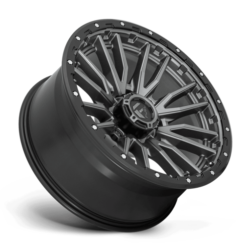 Fuel 1PC D680 Rebel 22x10 Wheel, 8x6.5 Bolt Pattern, -18 Offset, Matte Gunmetal Black Bead Ring