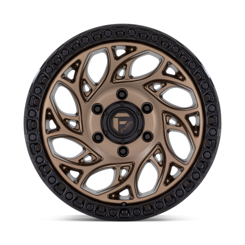 Fuel 1PC D841 Runner OR 17x9 Wheel, 5x5.0 Bolt Pattern, -12 Offset, Bronze with Black Ring