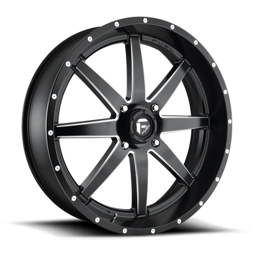 Fuel UTV D538 Maverick UTV 24x7 4x137 Matte Black Milled Wheel