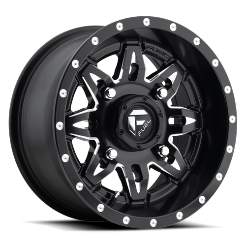 Fuel UTV D567 Lethal UTV 15x7 4x137 Matte Black Milled Wheel