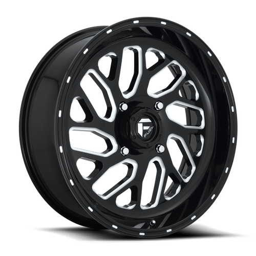 Fuel UTV D581 Triton UTV 20x7 Wheel, 4x137 Bolt Pattern, Gloss Black Milled