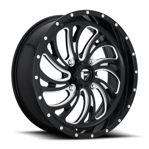 Fuel UTV D641 Kompressor UTV 18x7 Wheel, 4x137 Bolt Pattern, Gloss Black Milled, +13 Offset