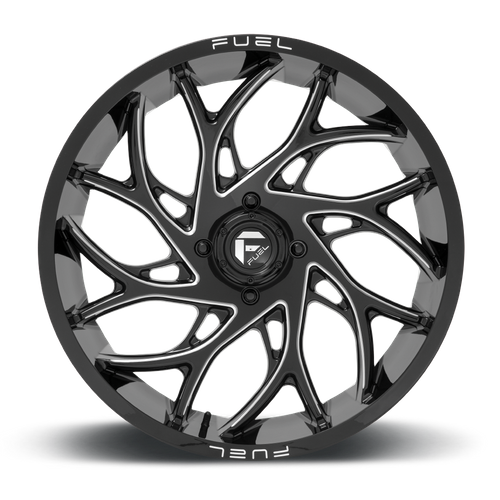 Fuel UTV D741 Runner UTV 24x7 4x156 Gloss Black Milled Wheel