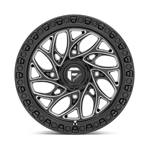Fuel UTV D741 Runner UTV 15x7 Wheel, 4x156 Bolt Pattern, Gloss Black Milled